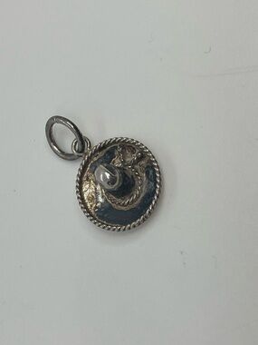 Vtg 925 Sterling Silver Small Mexican Sombrero Hat Charm